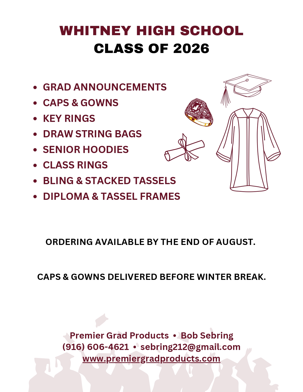Cap and Gown Info