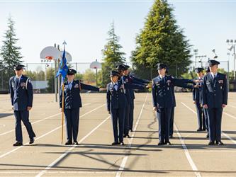 Rocklin Unified Air Force Junior ROTC Students