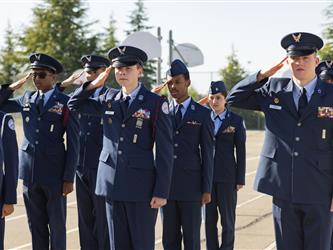 Rocklin Unified Air Force Junior ROTC Students