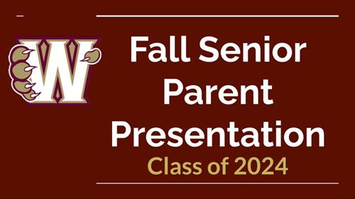 Fall senior class parent presentation